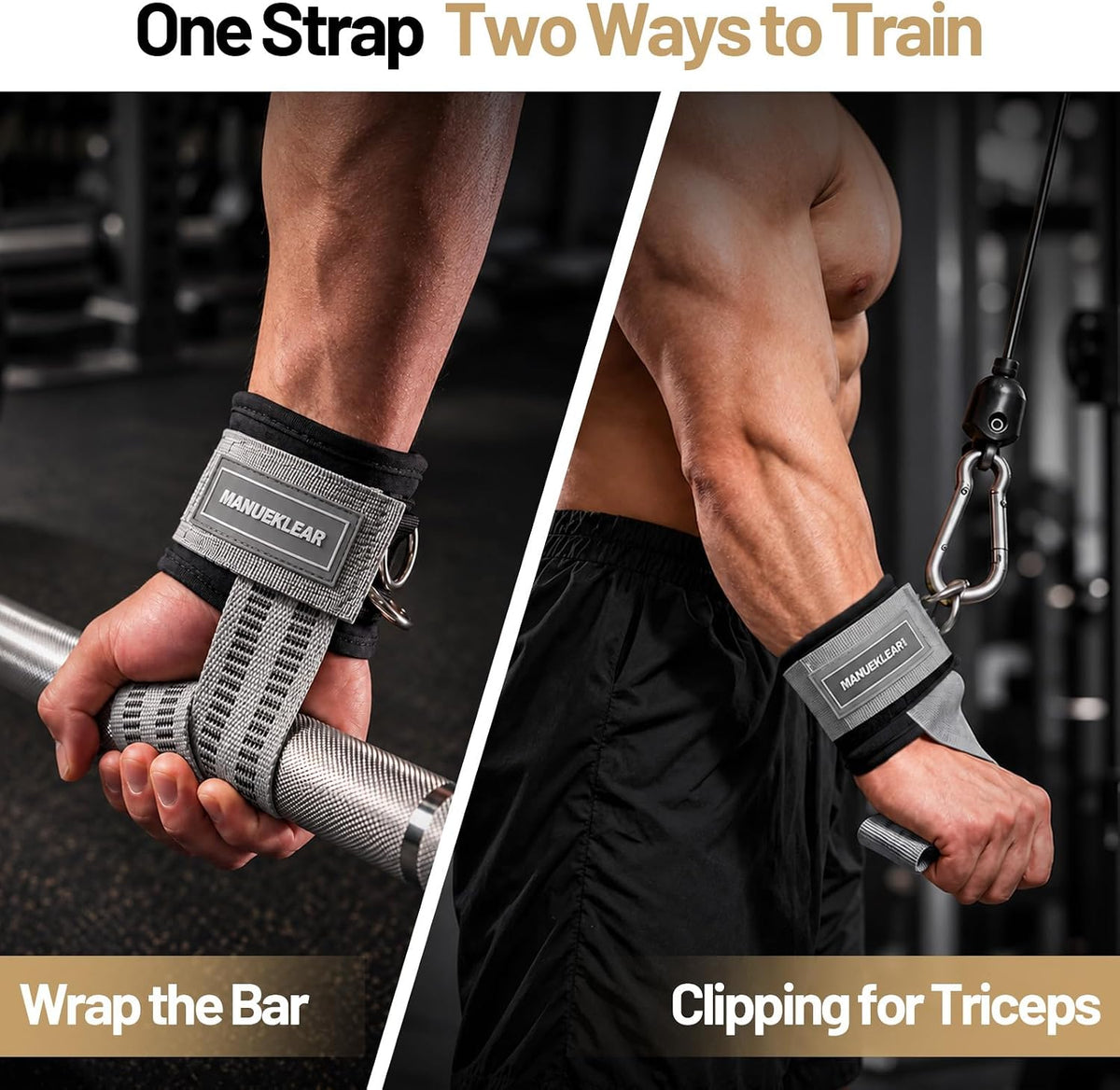 Wrist straps with D-rings
