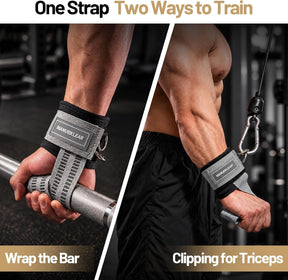 Wrist straps with D-rings