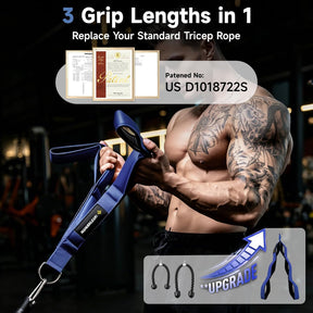 MANUEKLEAR multi-grip tricep rope