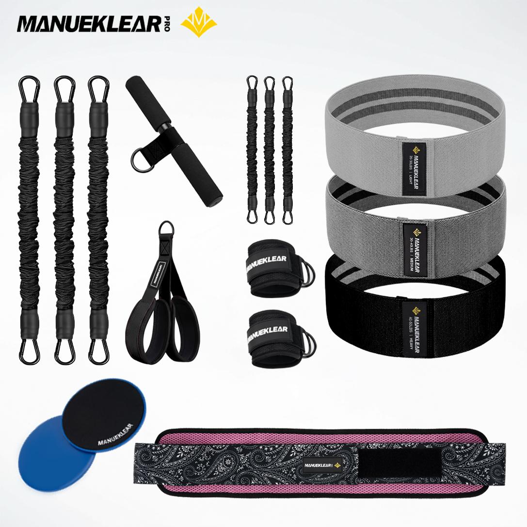 MANUEKLEAR Women's Glute & Core Home Workout Kit – 5-Piece Resistance Training Set