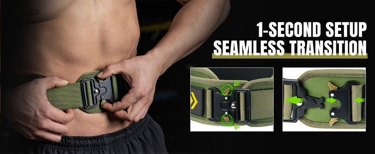 Adjustable belt for weighted dips