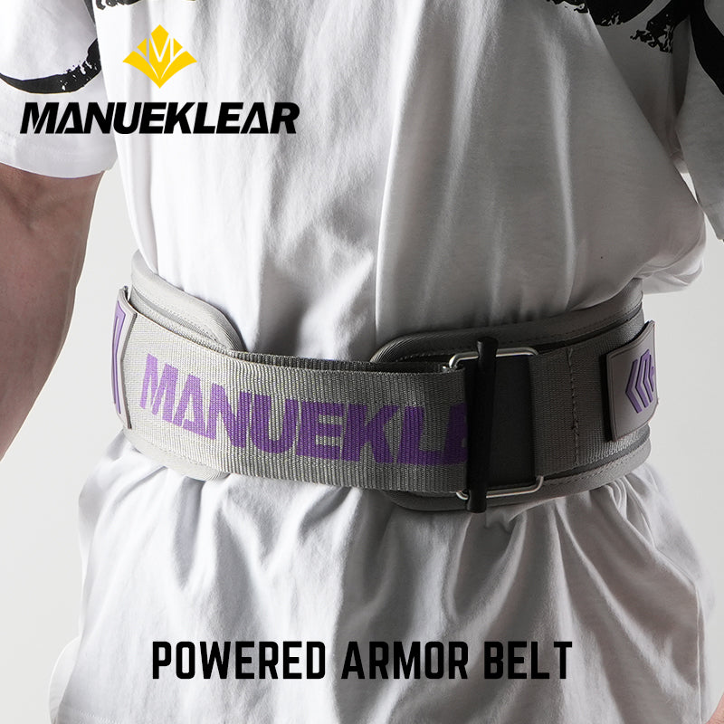 Manueklear Adjustable Weightlifting Back Support Belt – Durable Lumbar Protector for Squats, Deadlifts & Powerlifting