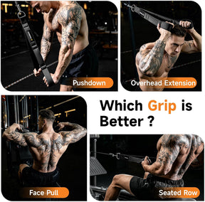 Cable machine tricep rope
