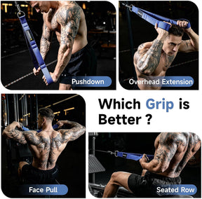 Cable machine tricep rope