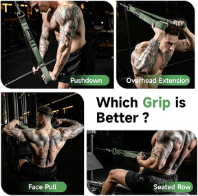 Cable machine tricep rope