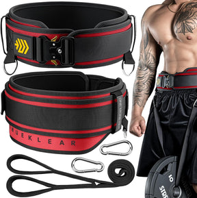 Adjustable belt for weighted dips