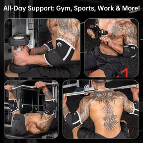 Adjustable Compression Elbow Wraps for Weightlifting(1 Pair)