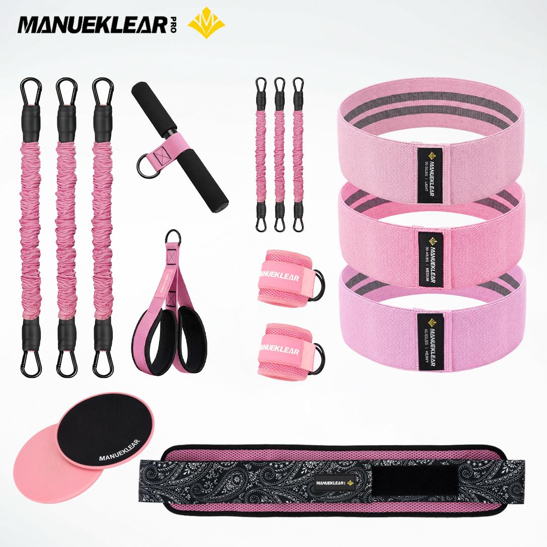 MANUEKLEAR Women's Glute & Core Home Workout Kit – 5-Piece Resistance Training Set
