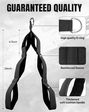 Tricep Rope Cable Attachments for Gym Use