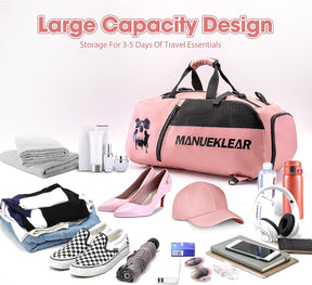 3-In-1 Gym Bag with Shoe Compartment