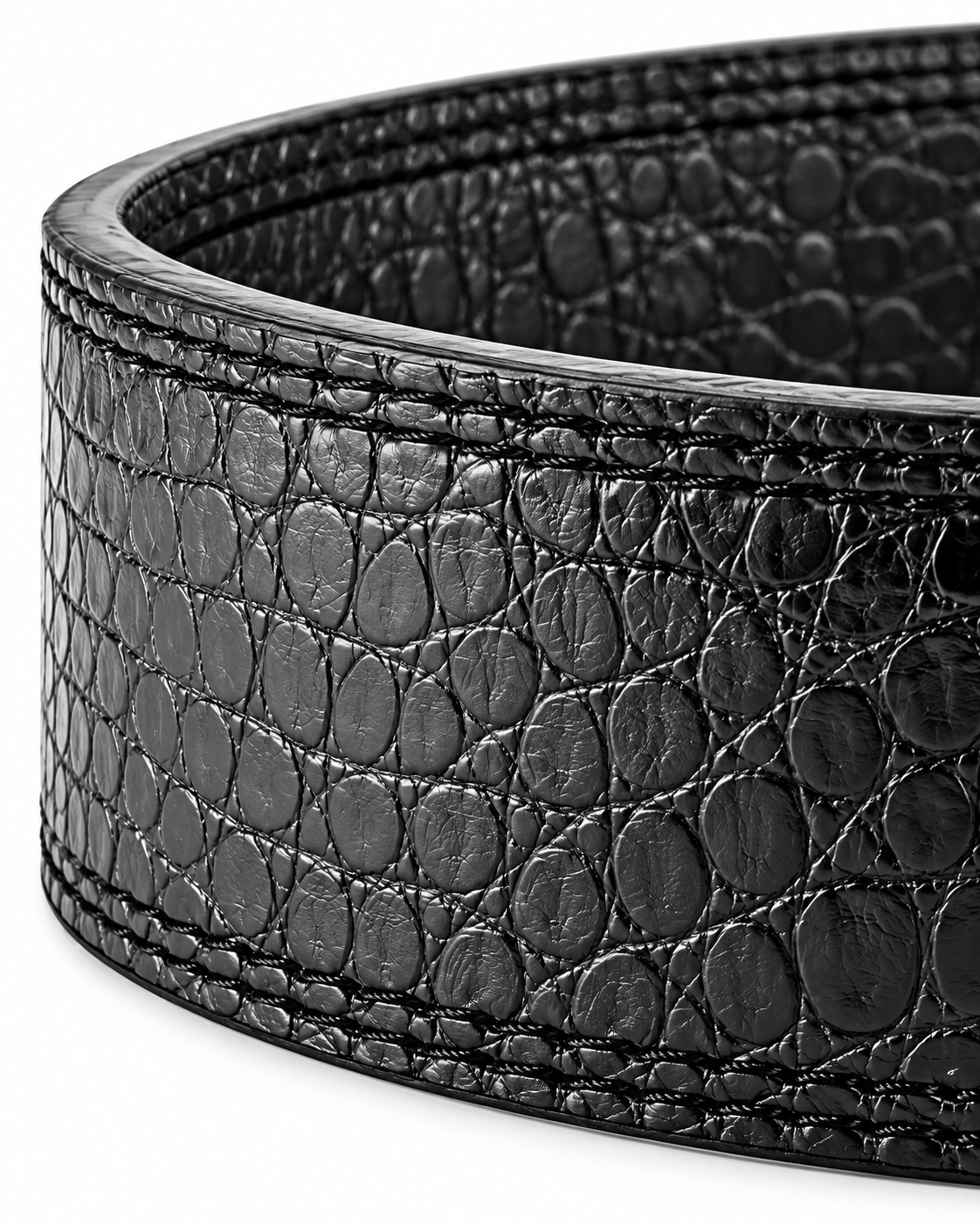 MANUEKLEAR quick-lock lifting belt in midnight black