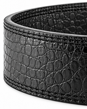 MANUEKLEAR quick-lock lifting belt in midnight black