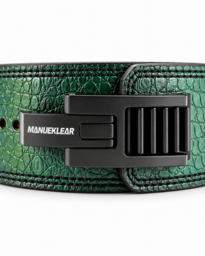 MANUEKLEAR quick-lock lifting belt in forest green