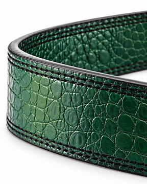 10mm lever belt in forest green