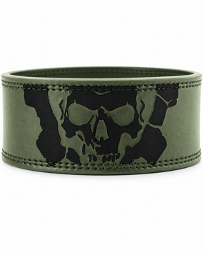 Heavy-duty lever lifting belt in olive green