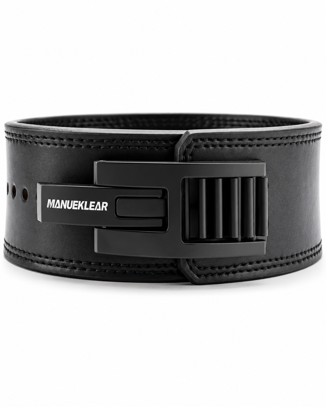 Adjustable weightlifting lever belt in enigmatic black