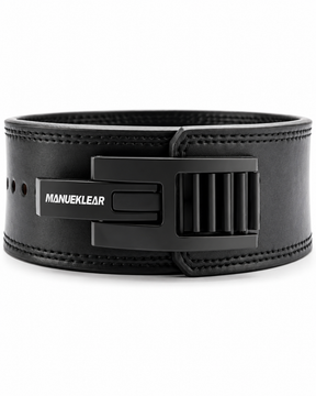 Adjustable weightlifting lever belt in enigmatic black