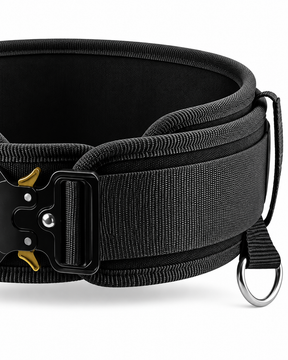 Adjustable belt for weighted dips in midnight black