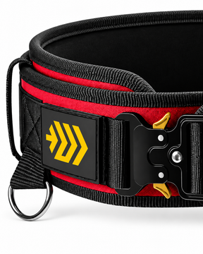 MANUEKLEAR dip belt in vibrant red