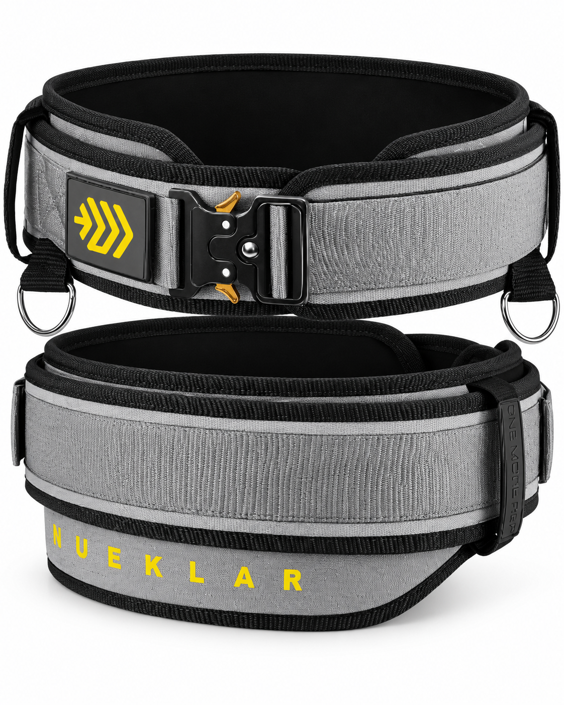 MANUEKLEAR 2-in-1 weighted dip belt in sleek grey