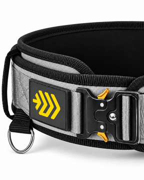 MANUEKLEAR dip belt in sleek grey