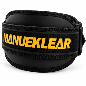 Adjustable core-support lifting belt in midnight black