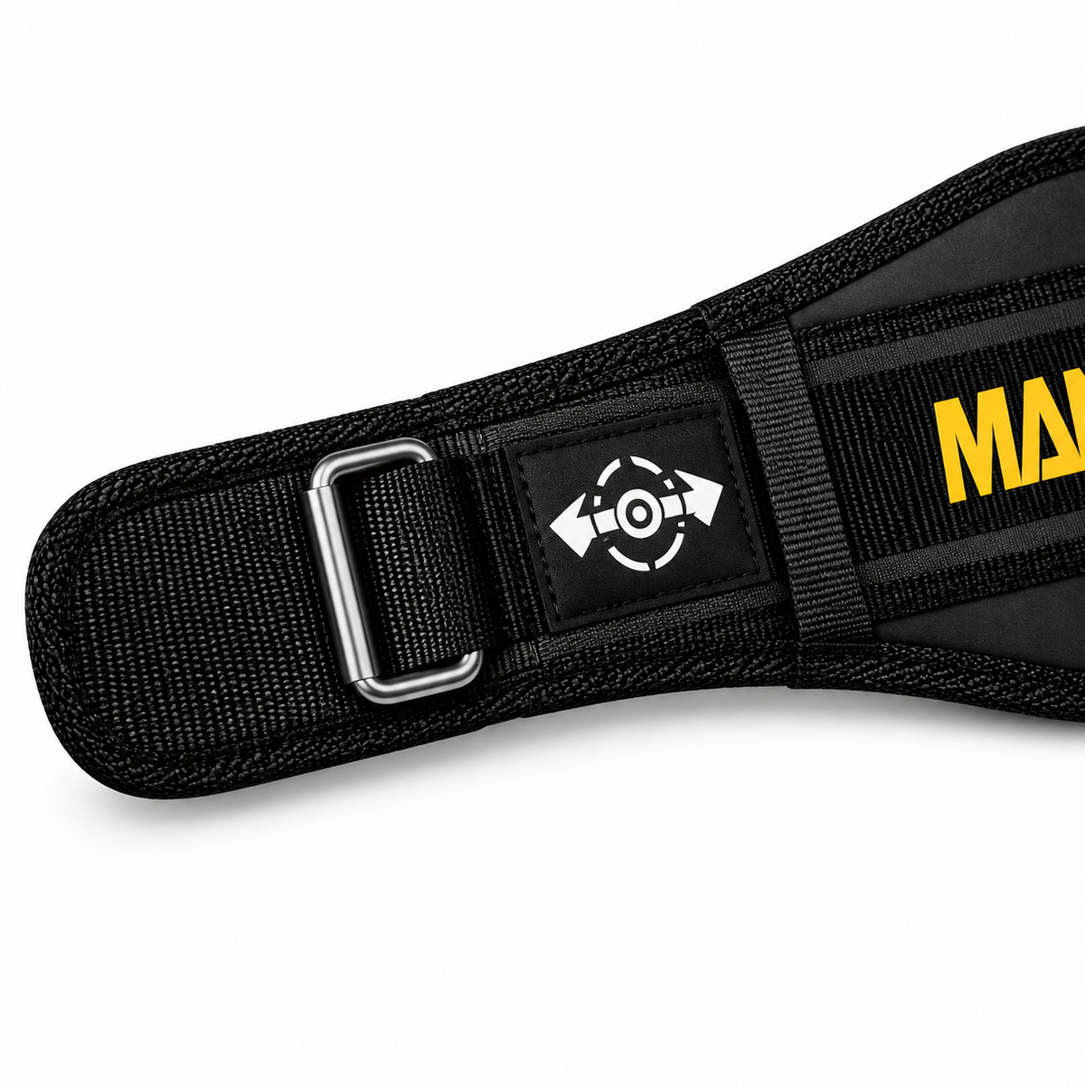 MANUEKLEAR gym weight belt in midnight black