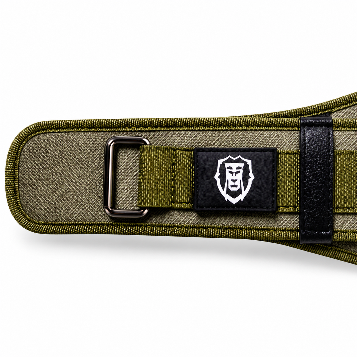 MANUEKLEAR gym weight belt in olive drab