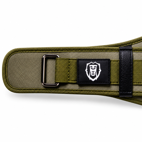 MANUEKLEAR gym weight belt in olive drab