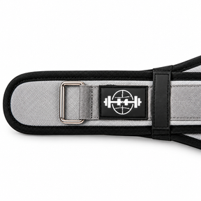 MANUEKLEAR gym weight belt in misty gray