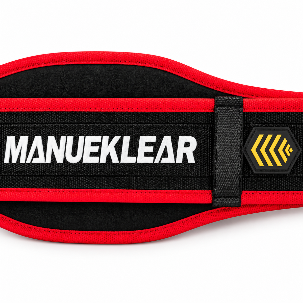 Breathable lifting belt in ruby red