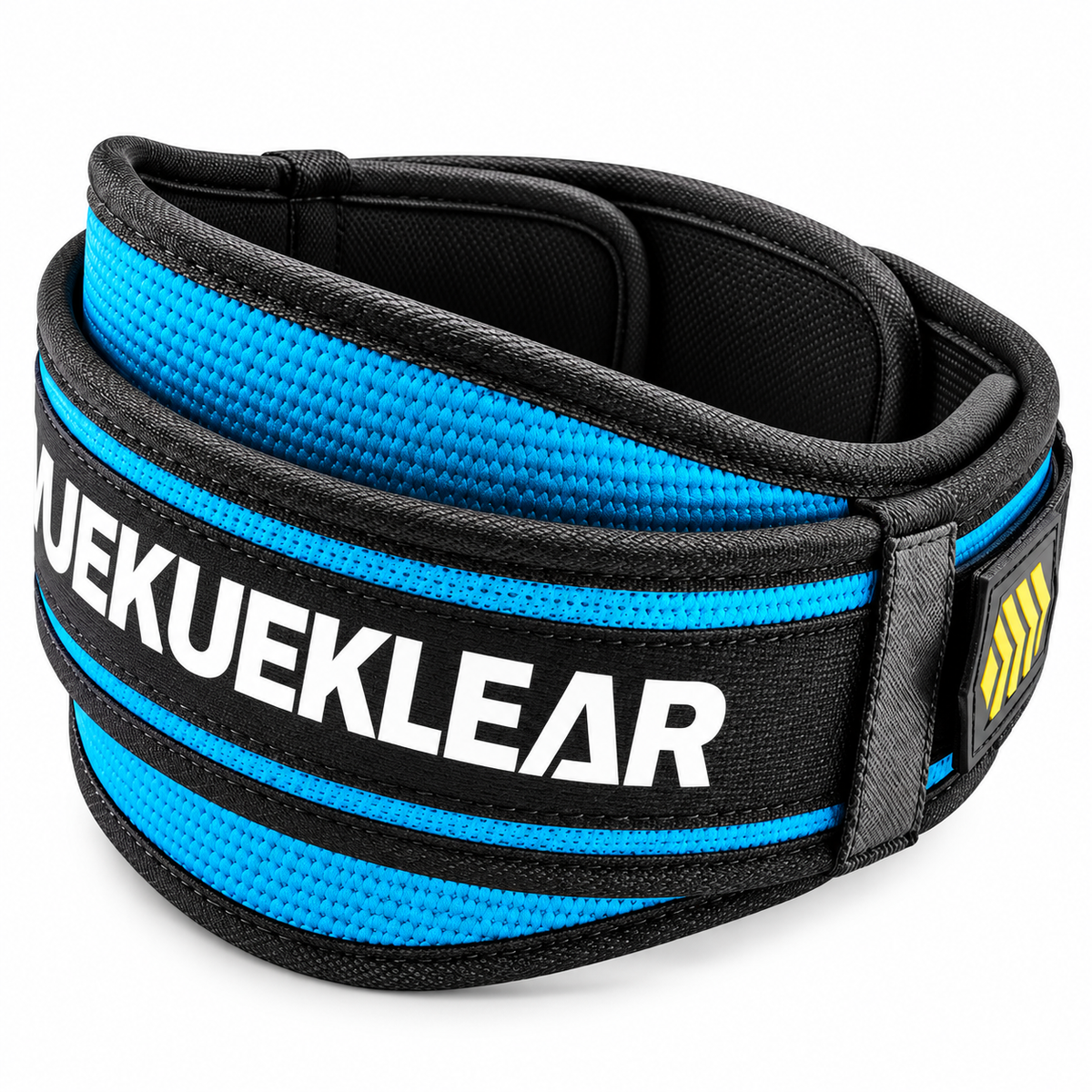Adjustable core-support lifting belt in lagoon blue