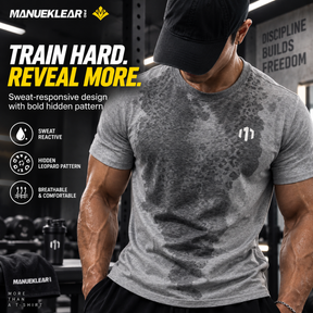 MANUEKLEAR Sweat-Reveal Leopard Gym Tee