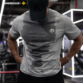 MANUEKLEAR Sweat-Reveal Leopard Gym Tee
