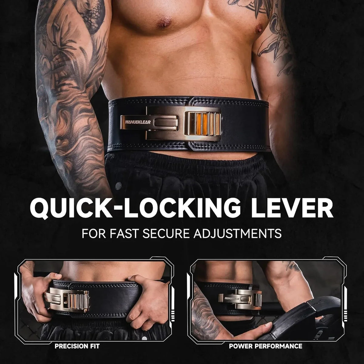 Heavy-duty lever lifting belt