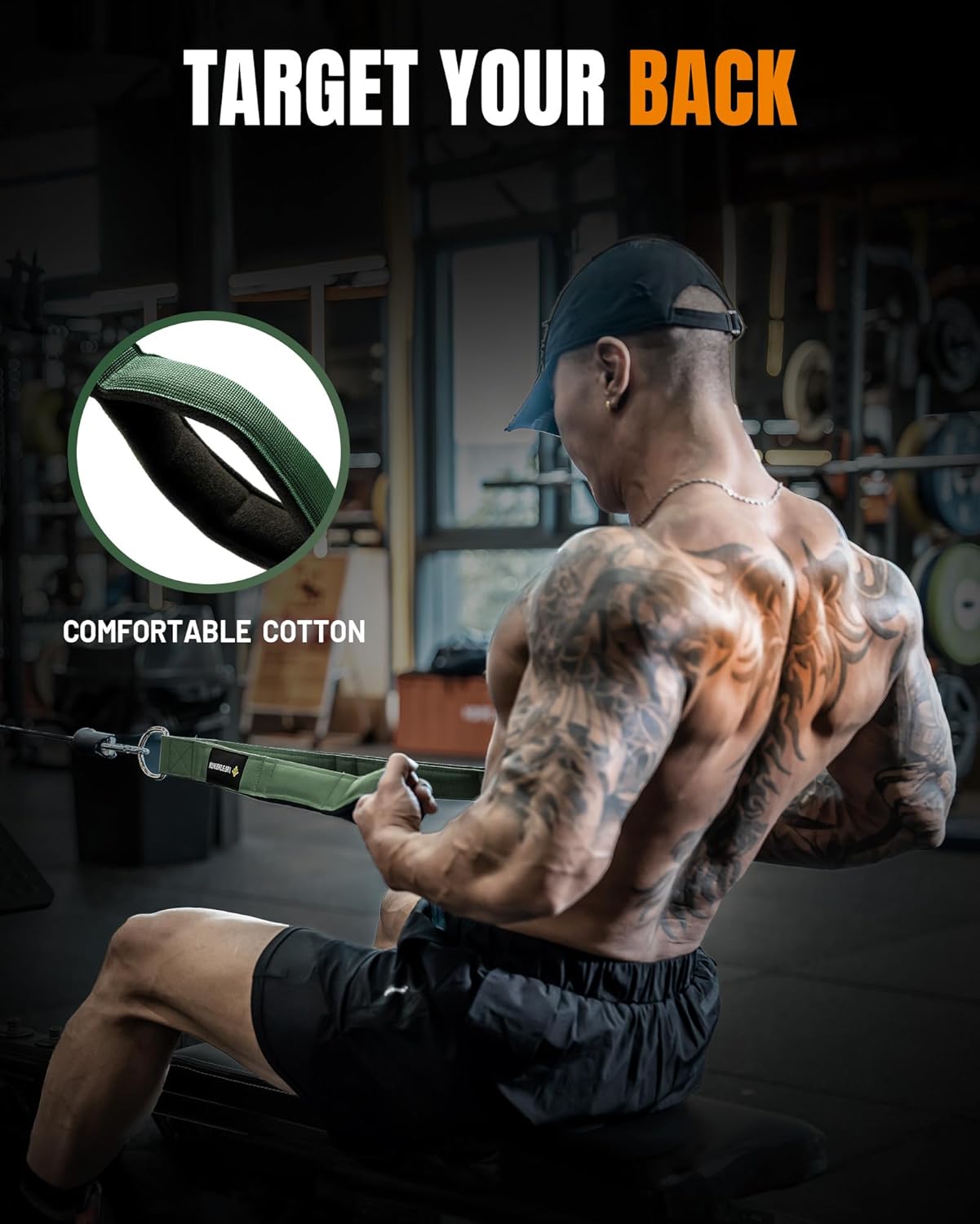 Tricep Rope Cable Attachments for Gym Use