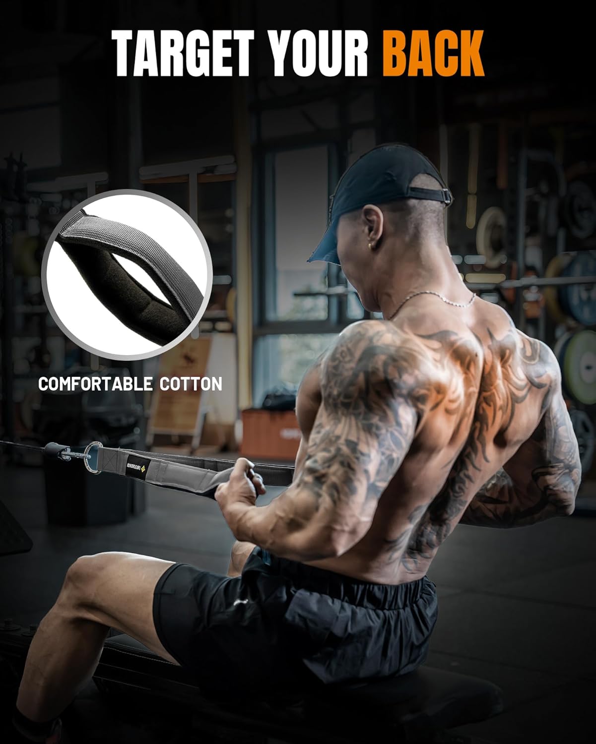 Tricep Rope Cable Attachments for Gym Use