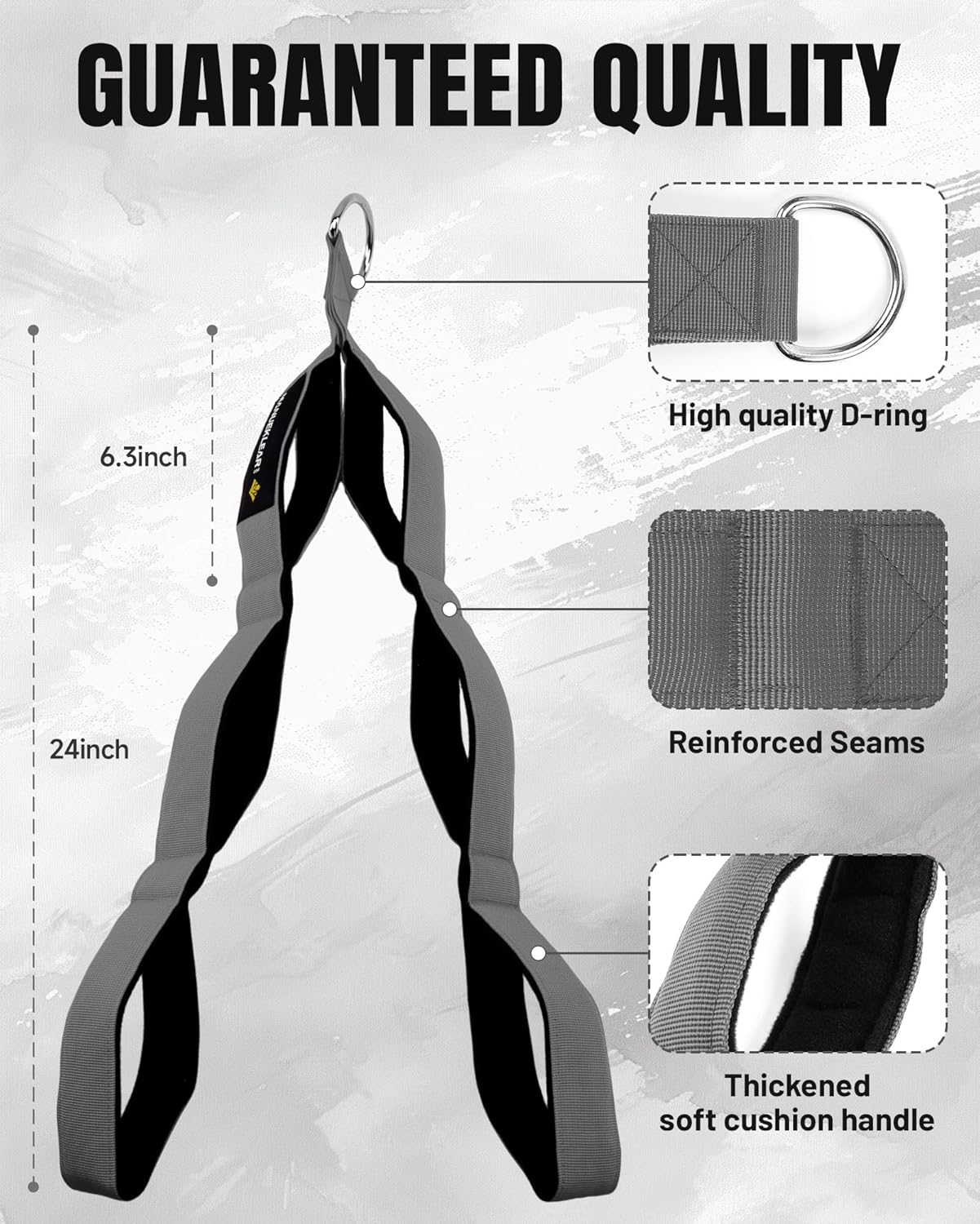 Tricep Rope Cable Attachments for Gym Use