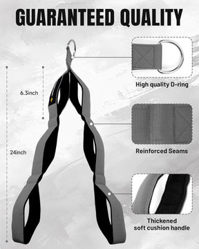 Tricep Rope Cable Attachments for Gym Use
