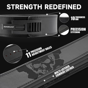 Heavy-duty lever lifting belt