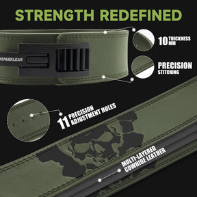 Heavy-duty lever lifting belt