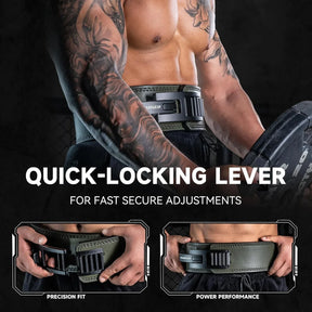 Adjustable weightlifting lever belt