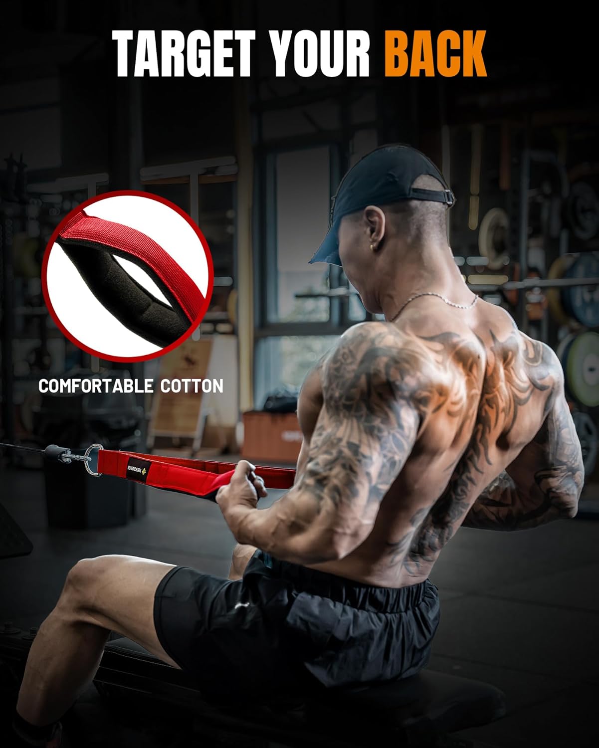 Tricep Rope Cable Attachments for Gym Use