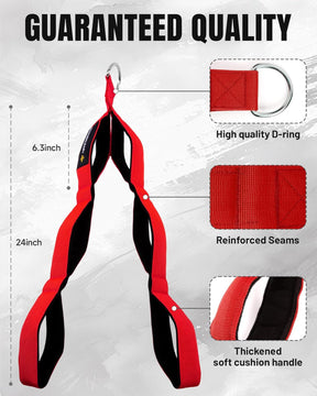 Tricep Rope Cable Attachments for Gym Use