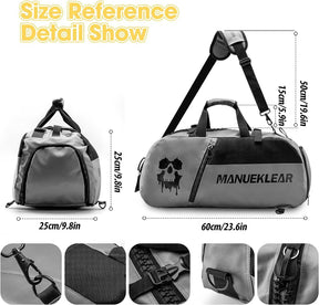 3-In-1 Gym Bag with Shoe Compartment