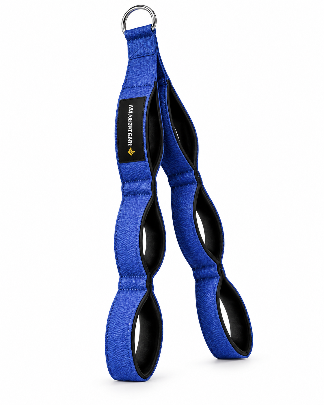 MANUEKLEAR 24-inch 3-grip tricep rope cable attachment in blue