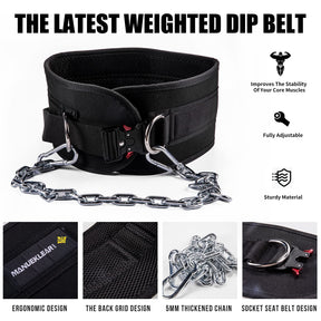 MANUEKLEAR Weighted Dip Belt