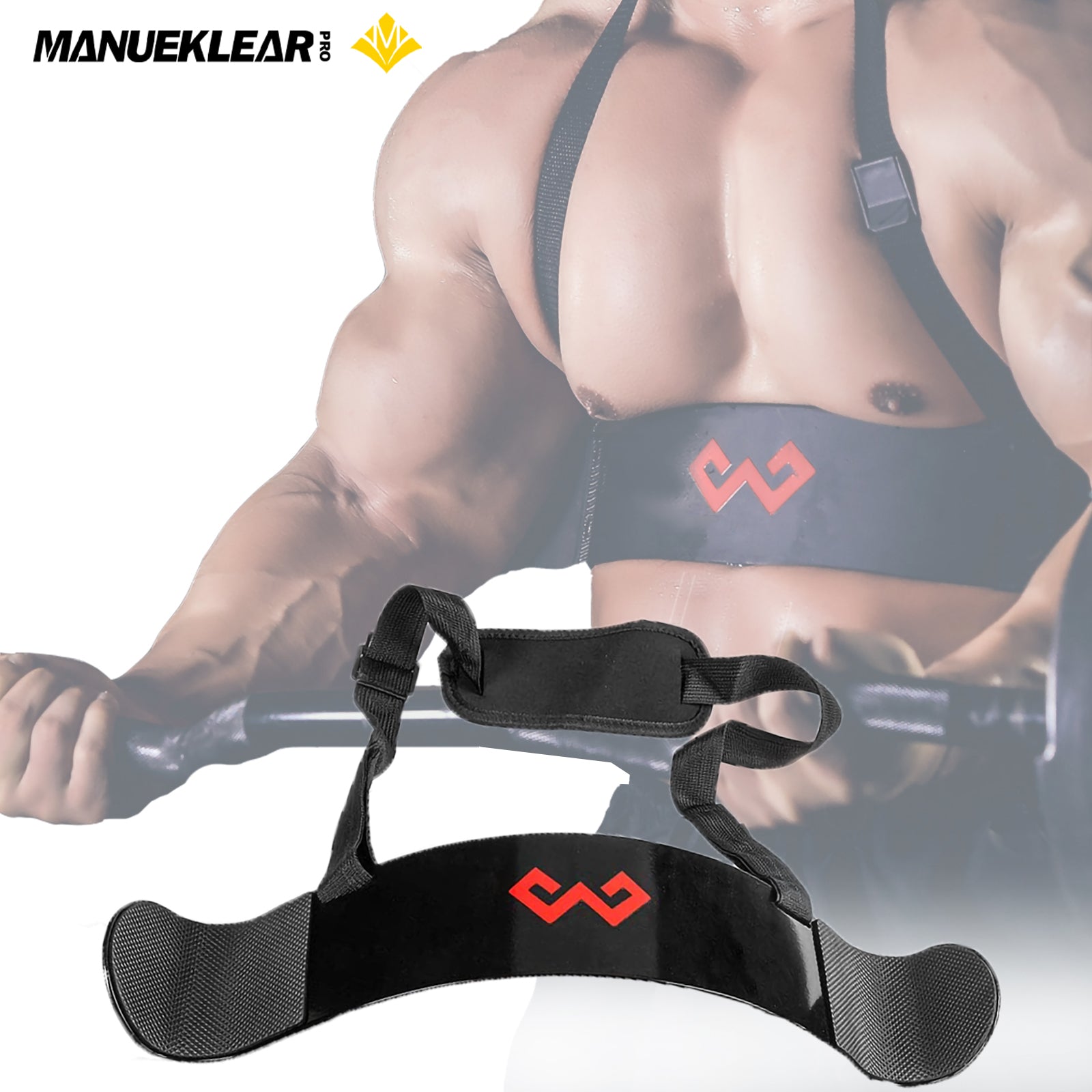 Arm Blaster Bicep Curl Thick Aluminum Adjustable Bodybuilding Bicep Isolator Pink,Barbell Curl Assistant Arm Curl Bar