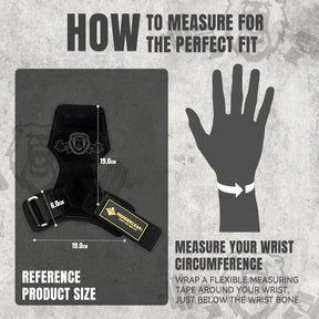 Lifting straps with padded wrist loops in black