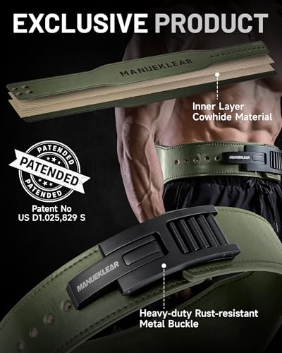Tapered lever belt for gym lifting